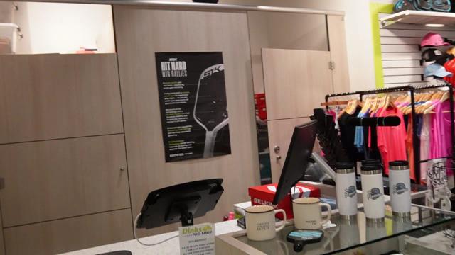 Pro shop apparel display