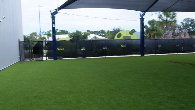 The club's covered outdoor area